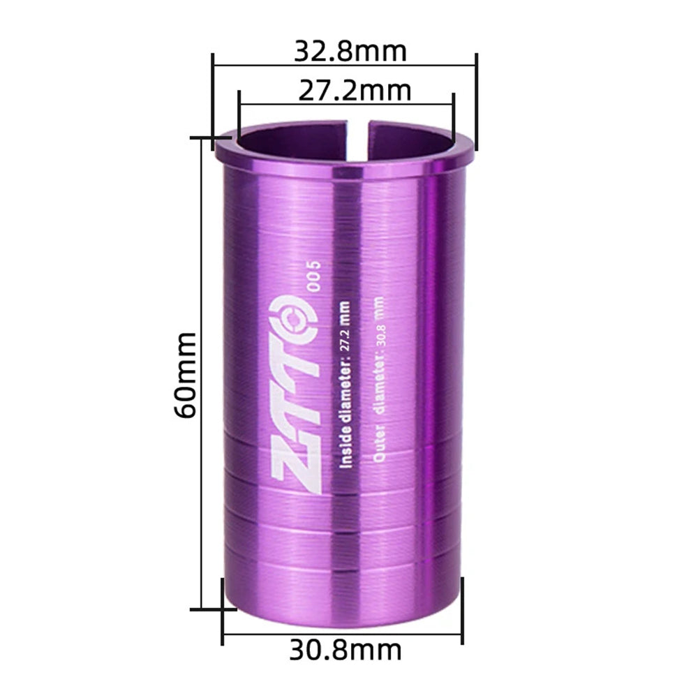 ZTTO Bike Seat Post Adapter Aluminum Bicycle Seat Post Tube Reducing Sleeve Converter ZTTO Bike Seat Post Adapter Aluminum Bicycle Seat Post Tube Reducing Sleeve Converter